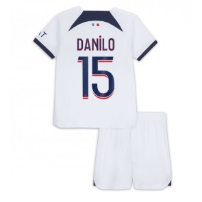 Paris Saint-Germain Danilo Pereira #15 Replika Babytøj Udebanesæt Børn 2023-24 Kortærmet (+ Korte bukser)